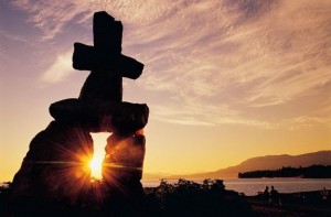 Inukshuk, Vancouver, Courtesy of Vanoc