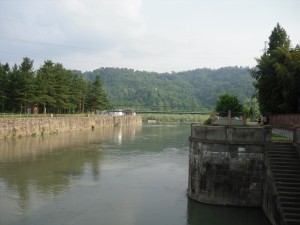 La presa del Canale Cavour nel Po