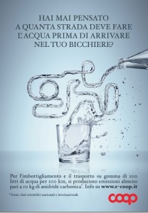 Acqua di casa mia, Courtesy of e-coop.it