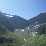 Il ghiacciaio in ritirata al Sustenpass