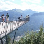 La terrazza panoramica all'Harder Kulm