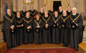 I giudici della Corte Costituzionale